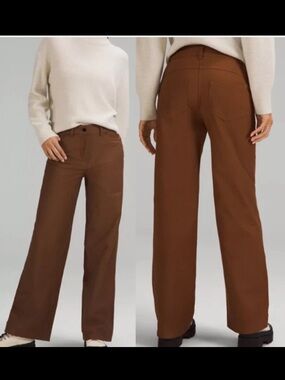 Lululemon City sleek wide leg pant Roasted Brown Size 27